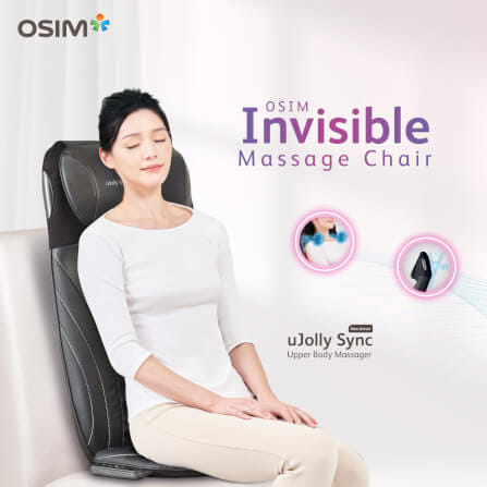 เบาะนวดไฟฟ้า พร้อมเครื่องนวดขาอัจฉริยะ OSIM รุ่น INVISIBLE MASSAGE CHAIR ดำ_8